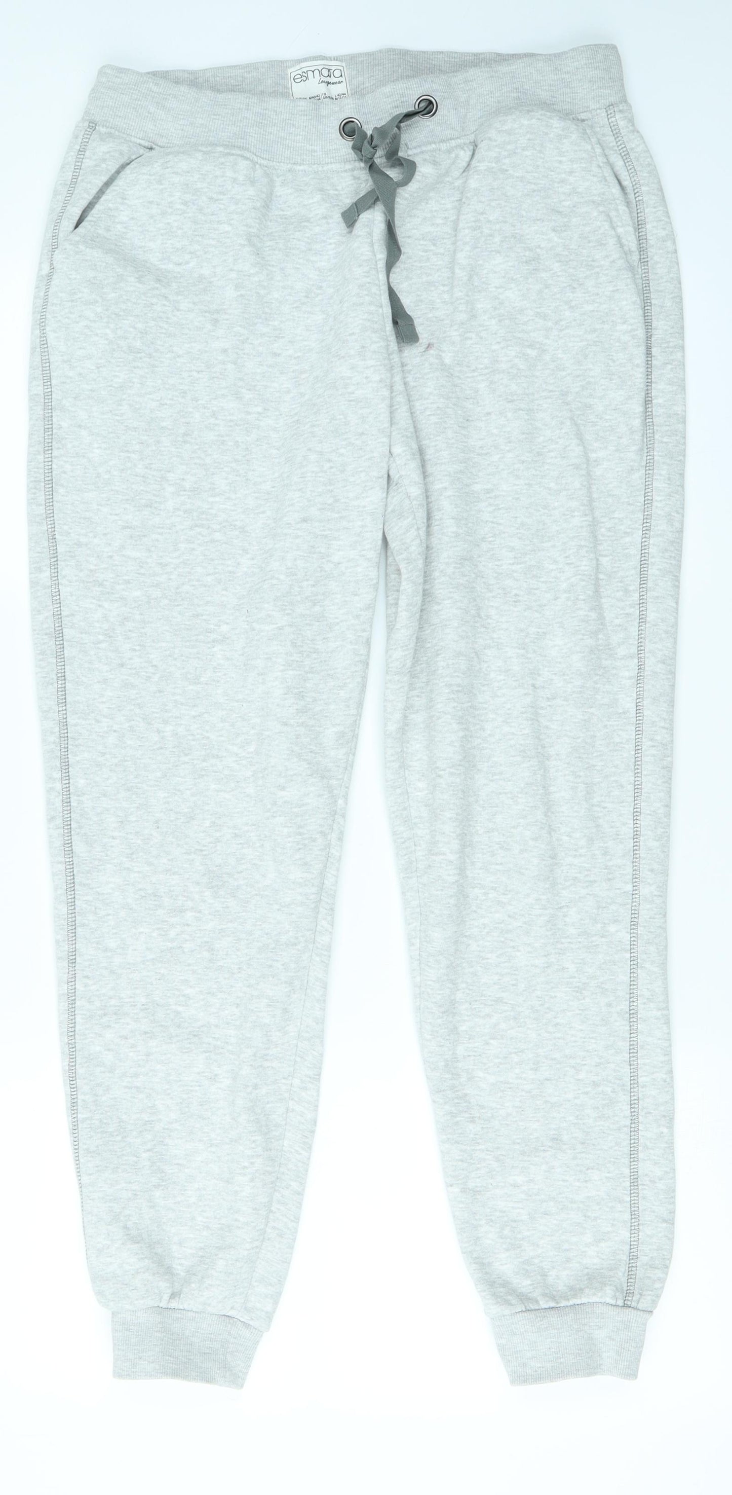 ESMARA Womens Grey   Jogger Trousers Size 12 L27 in