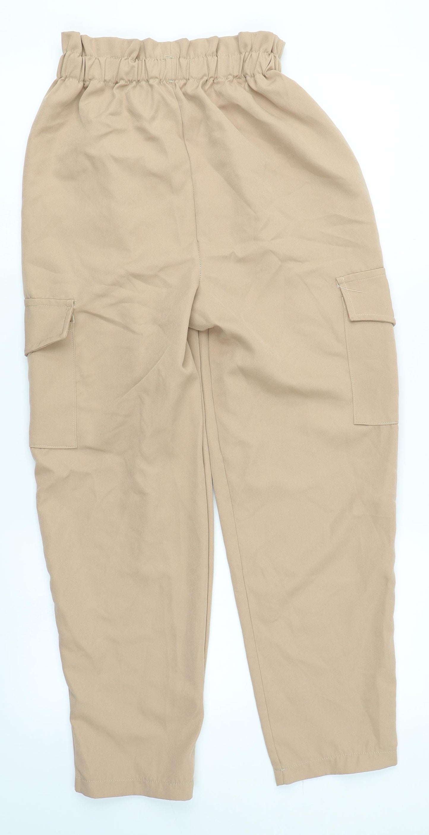 Boohoo Womens Brown   Bloomer Trousers Size 8 L24 in