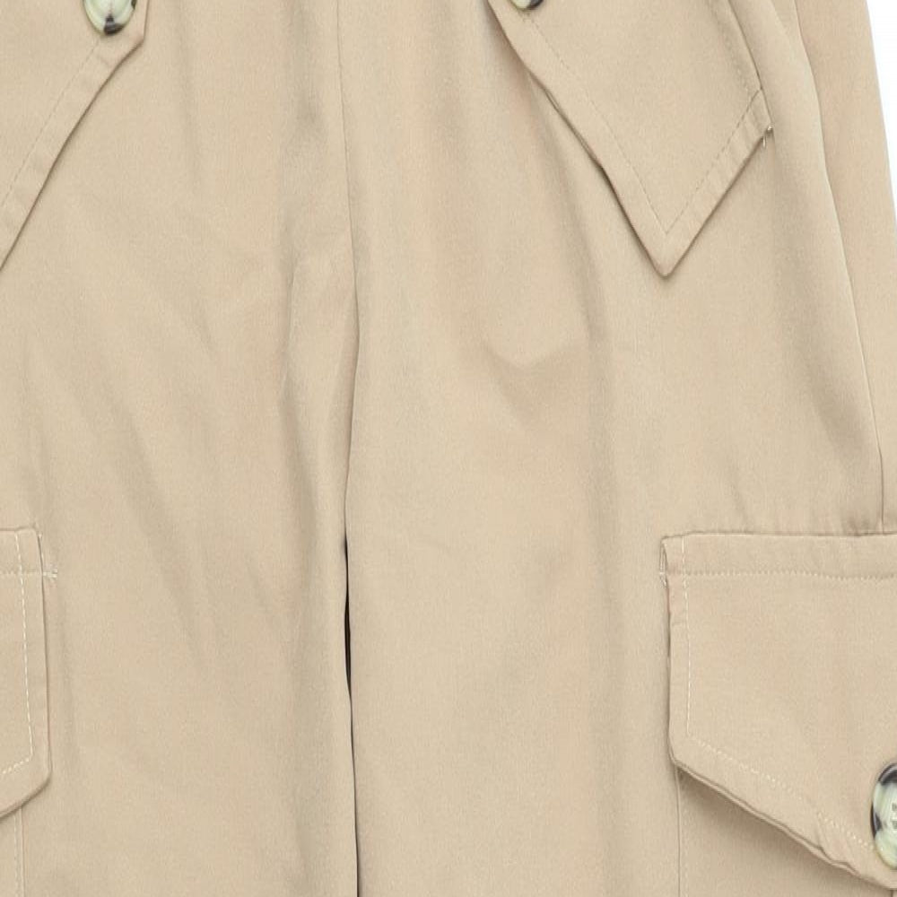 Boohoo Womens Brown   Bloomer Trousers Size 8 L24 in