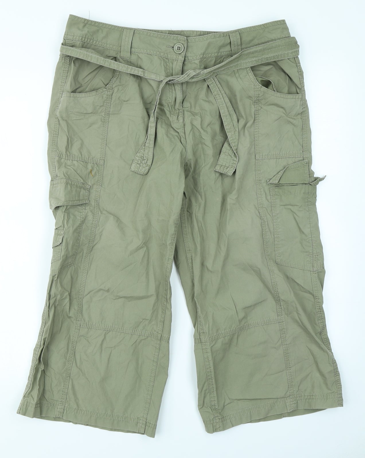 George Womens Green   Cargo Shorts Size 14