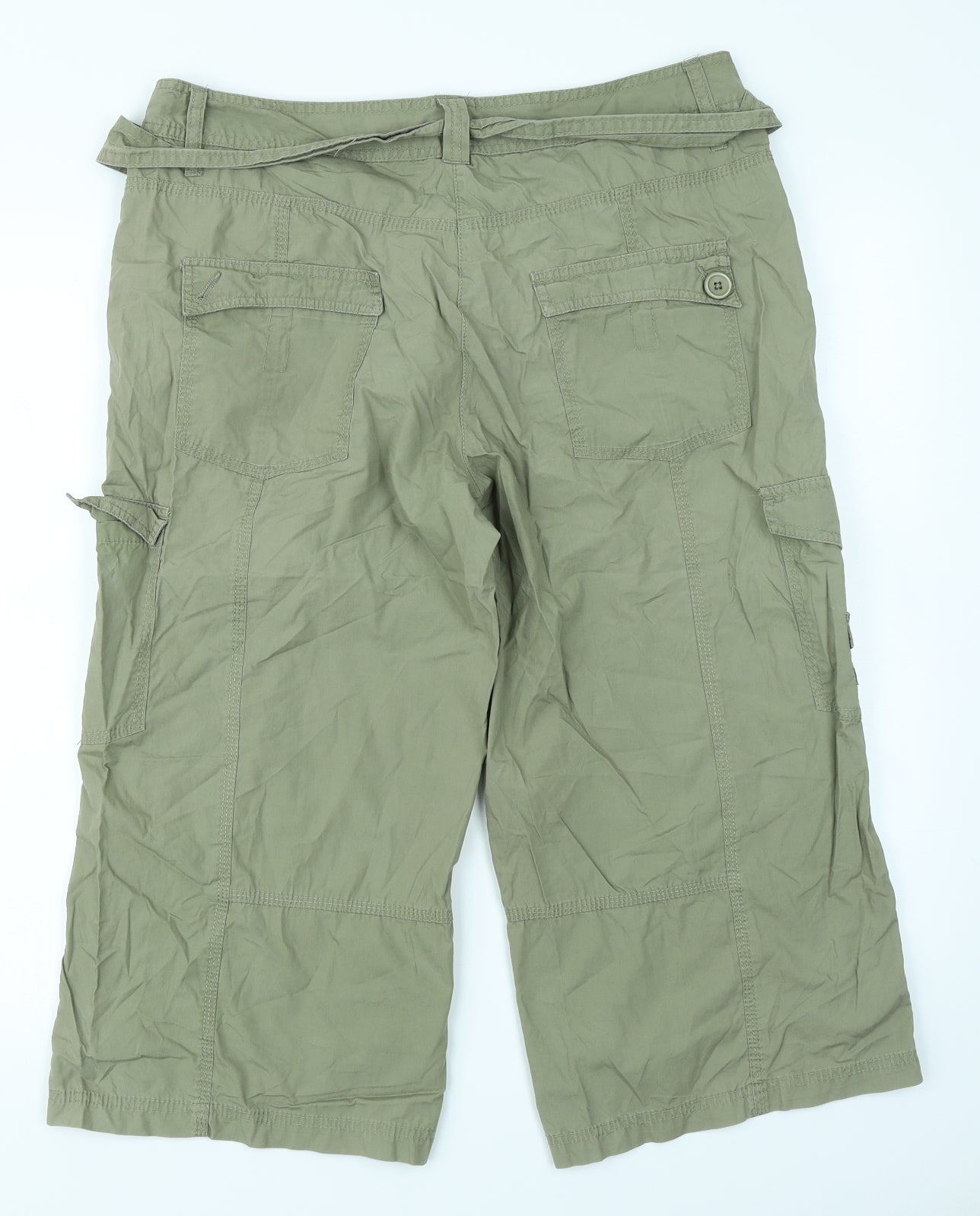 George Womens Green   Cargo Shorts Size 14
