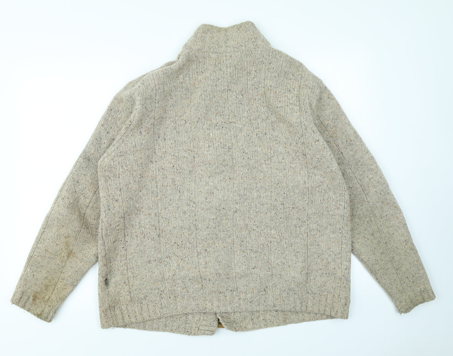 Peter Gribby Mens Brown   Cardigan Jumper Size L