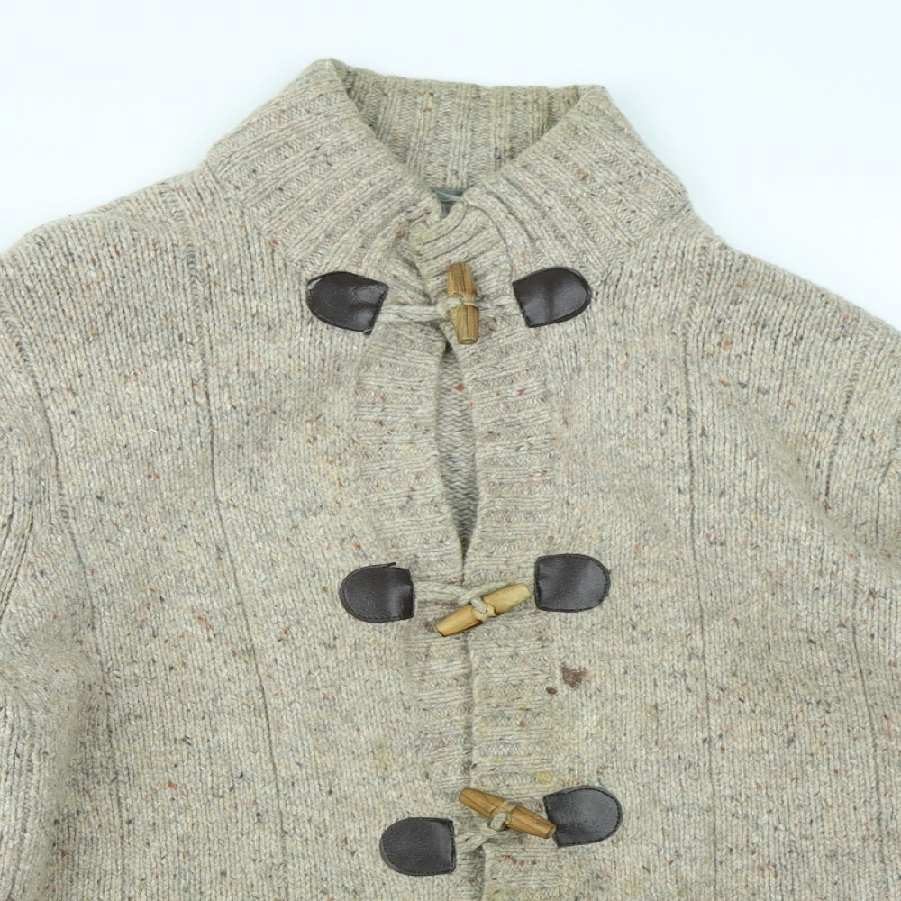 Peter Gribby Mens Brown   Cardigan Jumper Size L