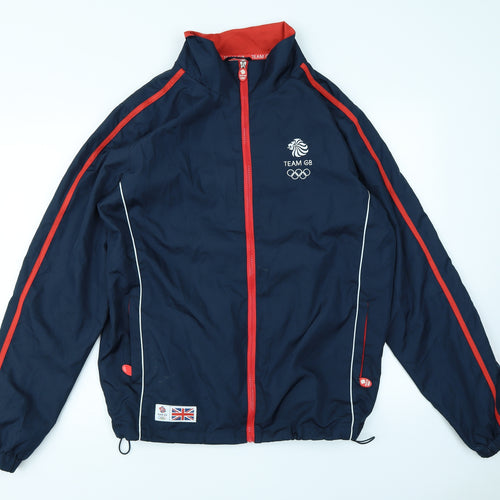 Team GB  Mens Blue   Rain Coat Jacket Size M