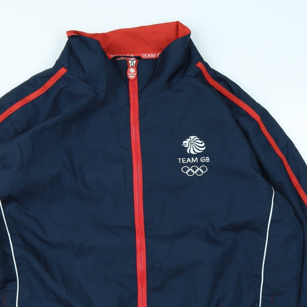 Team GB  Mens Blue   Rain Coat Jacket Size M