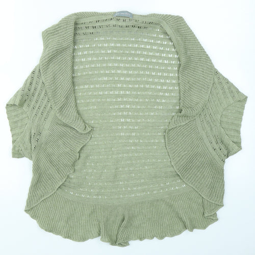 Per Una Womens Green  Knit Cardigan Jumper Size M