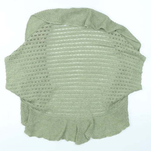 Per Una Womens Green  Knit Cardigan Jumper Size M