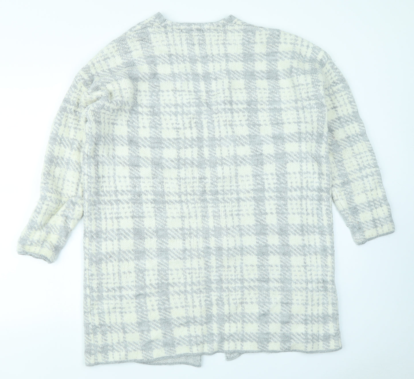 George Womens Blue Plaid  Cardigan Jumper Size 14