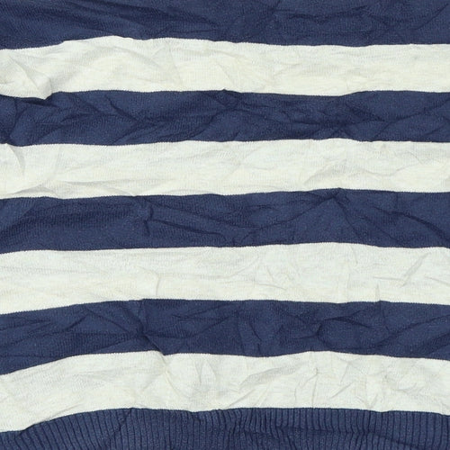 Atmosphere Womens Blue Striped  Pullover Jumper Size 12