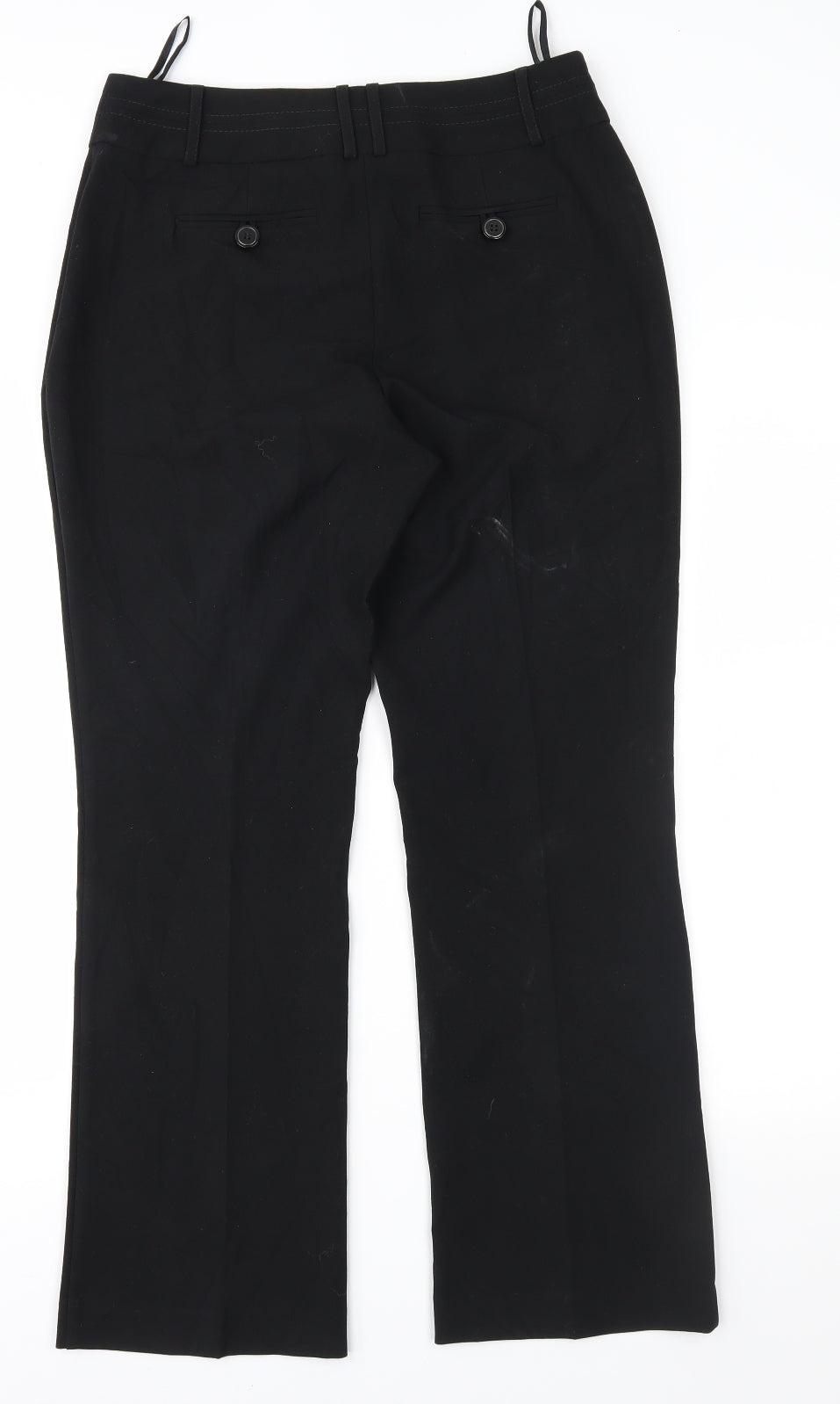 M&Co Womens Black   Trousers  Size 10 L28 in