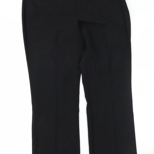 M&Co Womens Black   Trousers  Size 10 L28 in