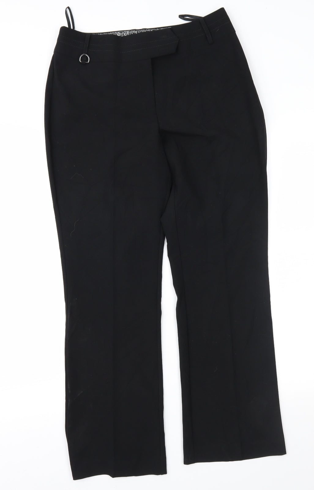 M&Co Womens Black   Trousers  Size 10 L28 in