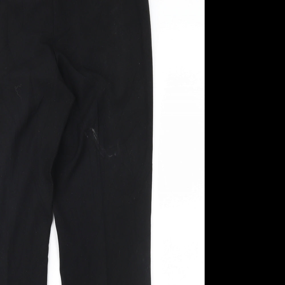 M&Co Womens Black   Trousers  Size 10 L28 in