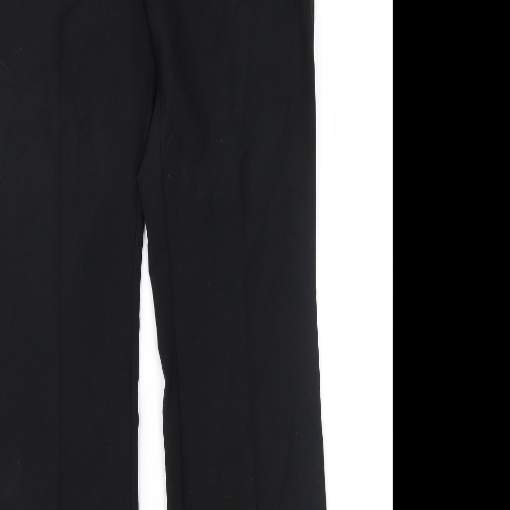 M&Co Womens Black   Trousers  Size 10 L28 in