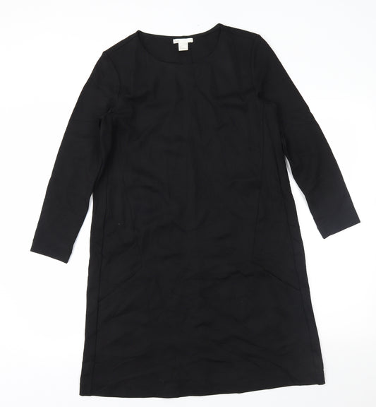 Front view of H&M women’s black a-line, size S