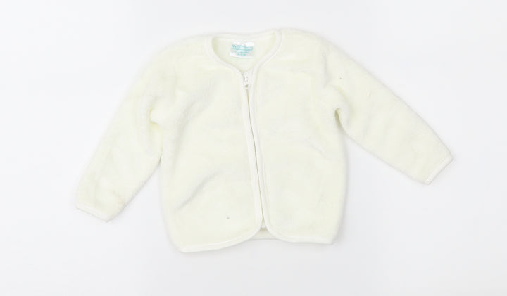 Cuddlesome Baby Ivory Fleece Jacket Size 3-6 Months