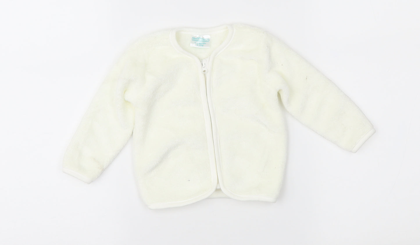 Cuddlesome Baby Ivory  Fleece Jacket  Size 3-6 Months