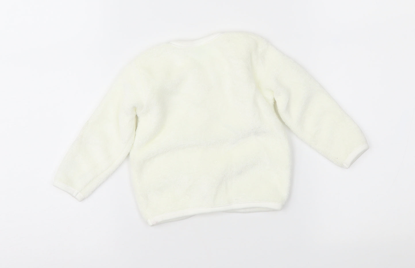 Cuddlesome Baby Ivory  Fleece Jacket  Size 3-6 Months