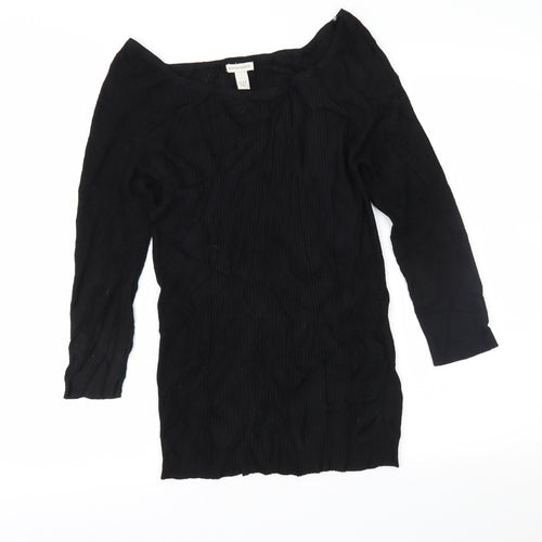 Boston Proper Womens Black   Pullover Jumper Size M