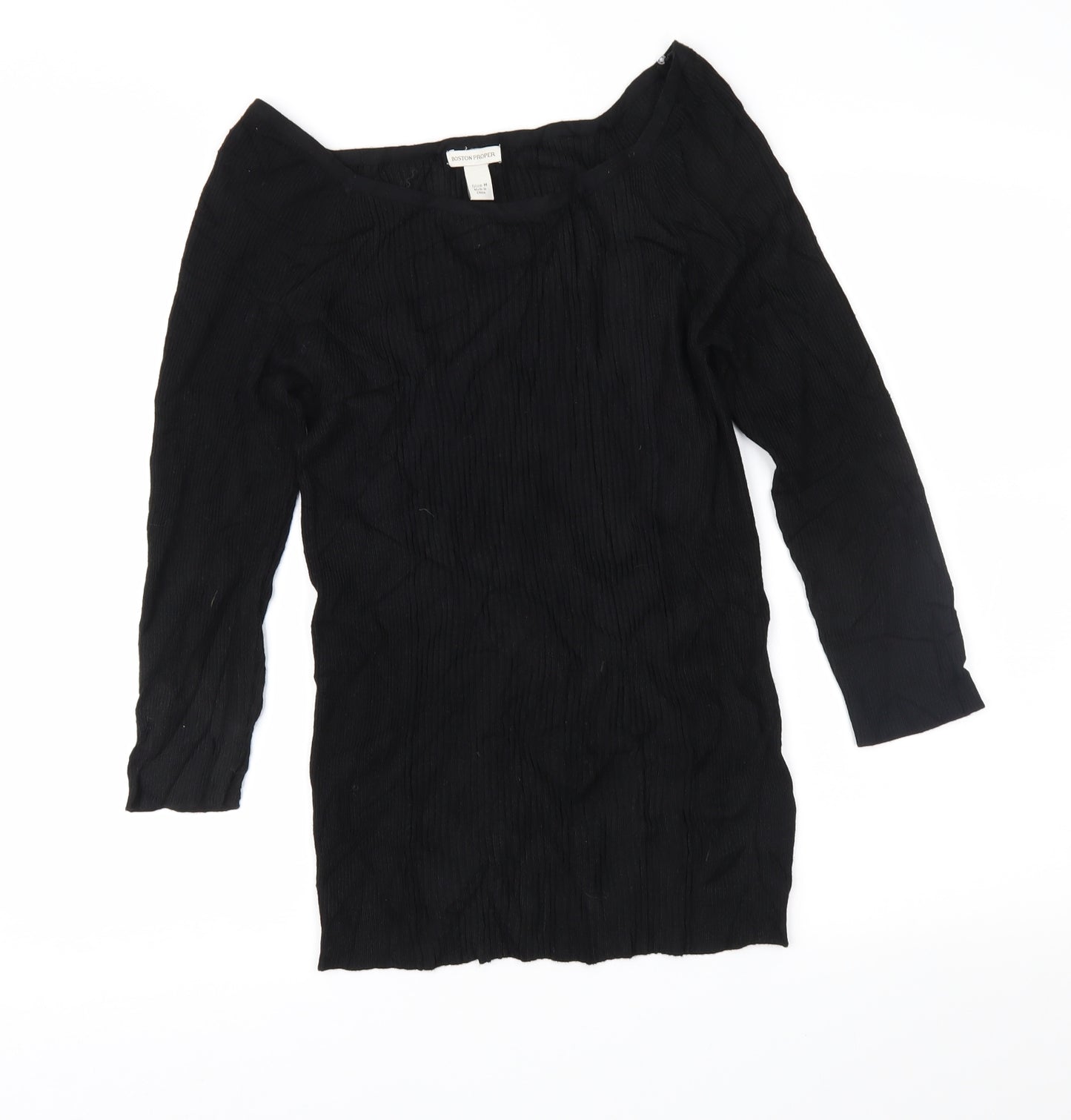 Boston Proper Womens Black   Pullover Jumper Size M