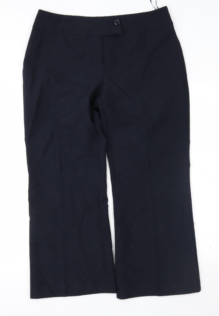 F&F Womens Blue Trousers Size 12 L26 in