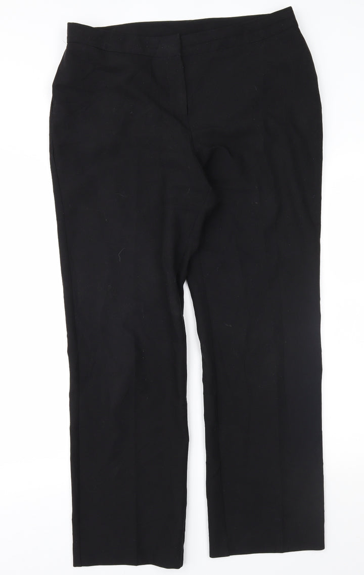 Bonmarché Womens Black   Trousers  Size 14 L28 in