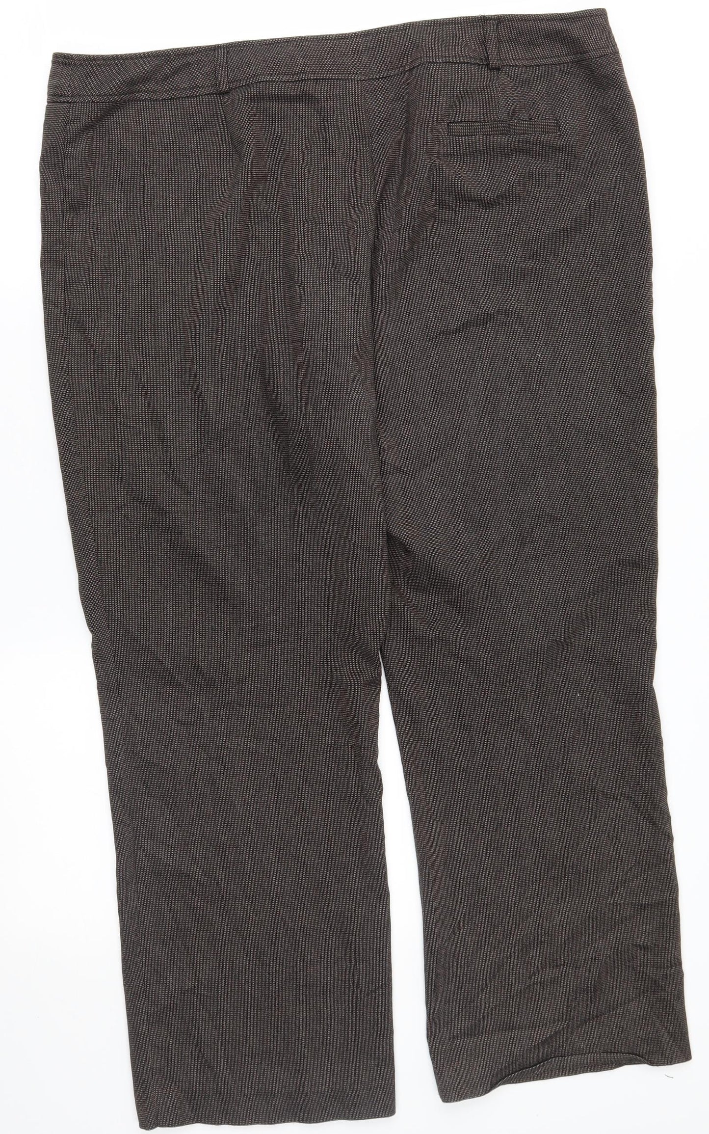 BHS Womens Grey   Dress Pants Trousers Size 18 L28 in