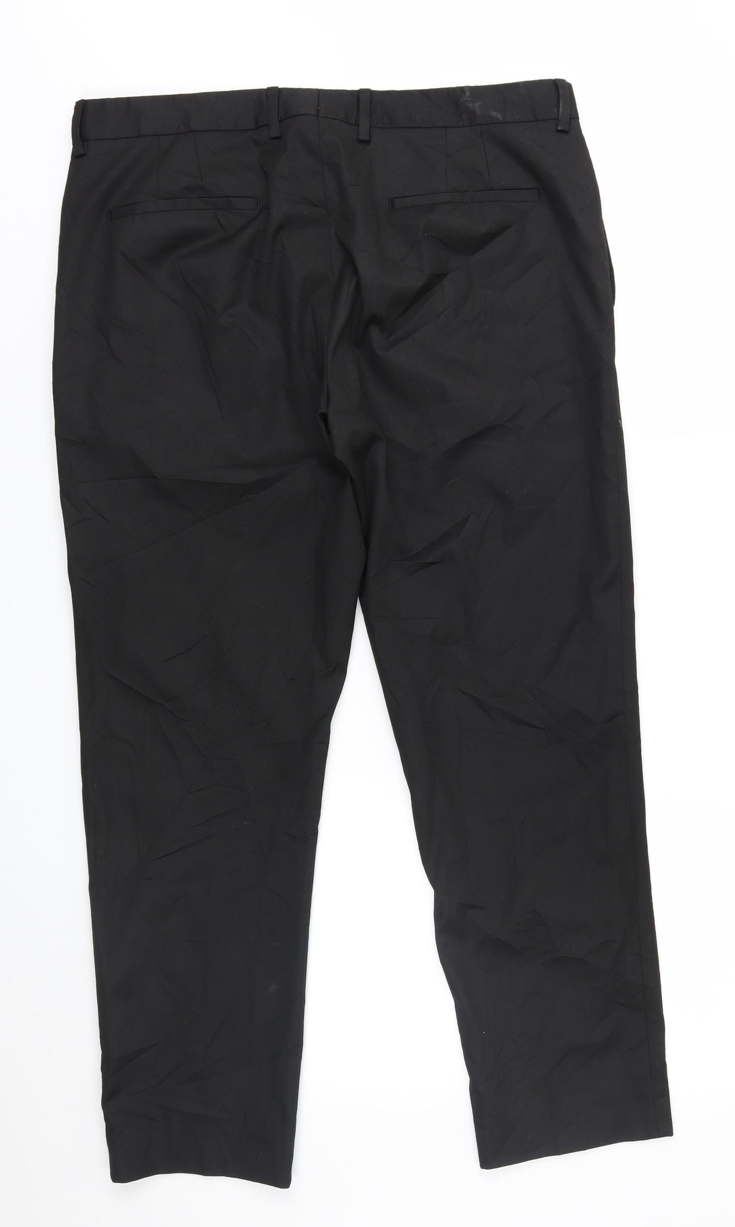 Zara Mens Black   Dress Pants Trousers Size 32 L27 in