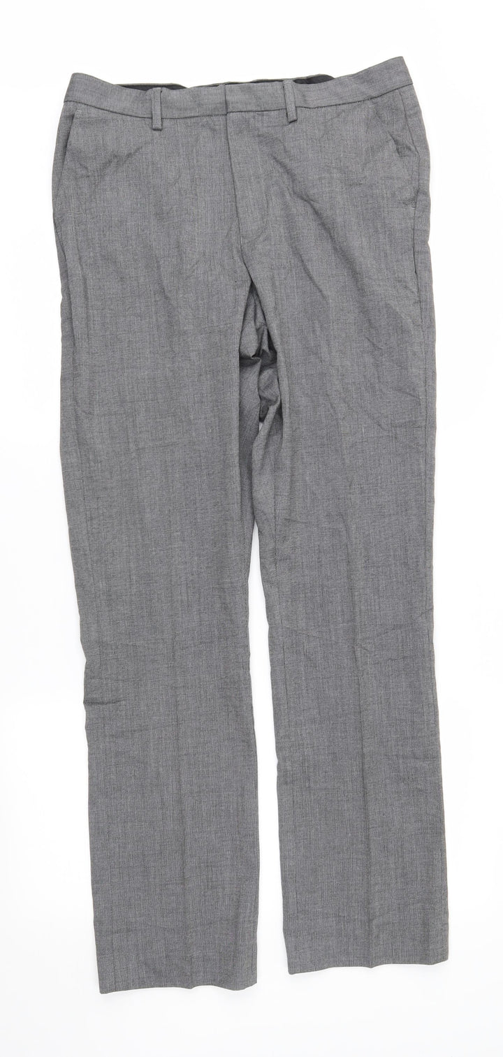 Debenhams Mens Grey Trousers Size 34 in L33 in
