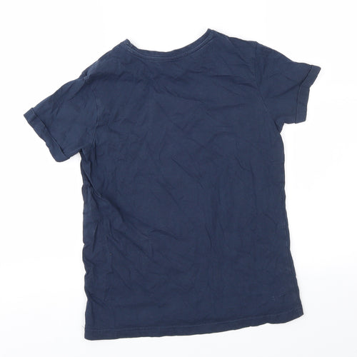 George Girls Blue   Basic T-Shirt Size 9-10 Years