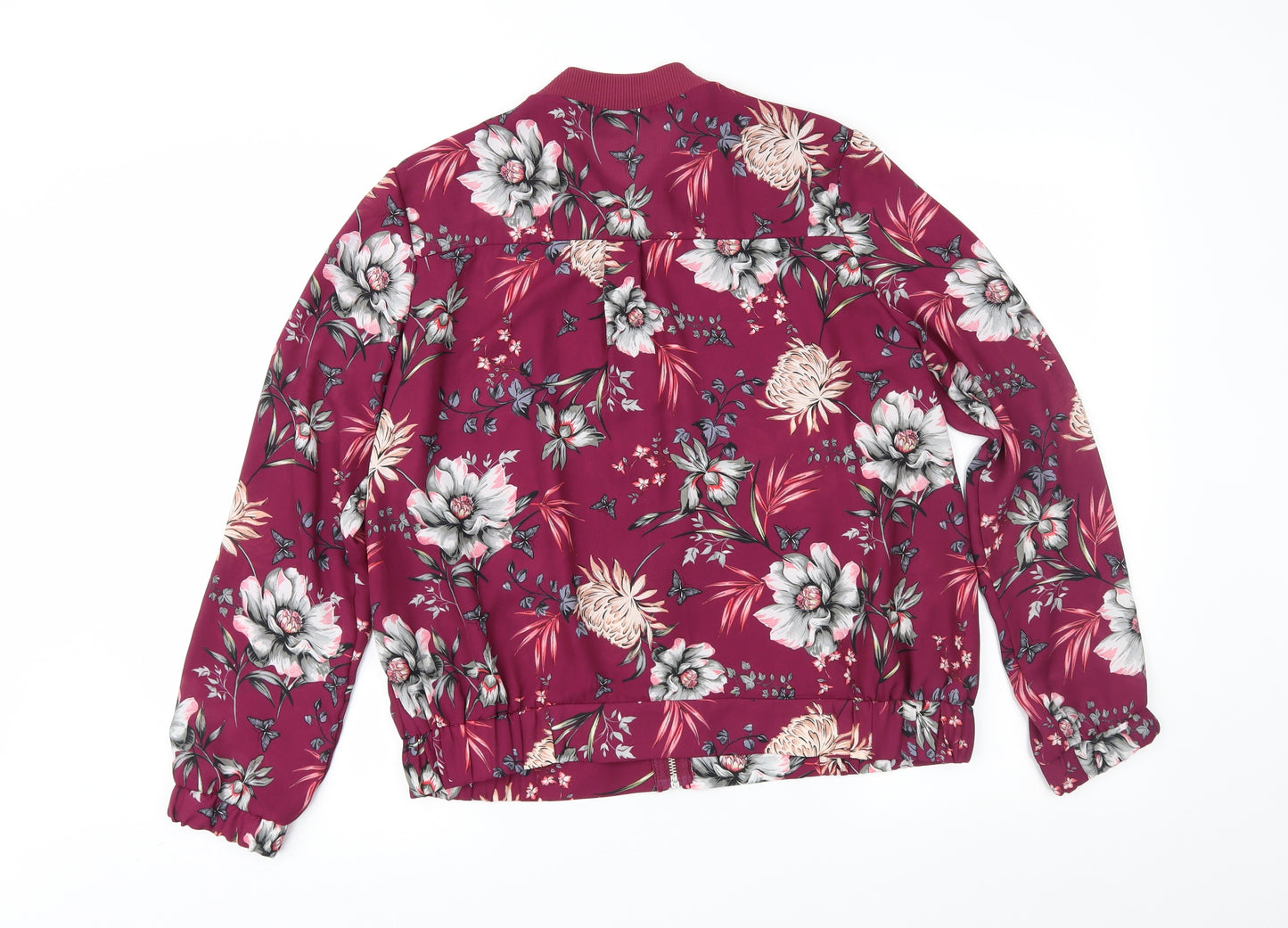George Womens Purple Floral  Jacket  Size 12