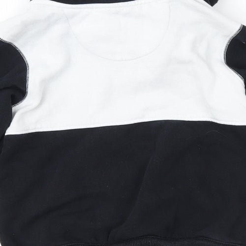 Matalan Boys Black Colourblock  Pullover Sweatshirt Size 6 Years