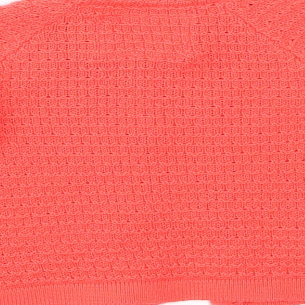 F&F Girls Orange   Cardigan Jumper Size 0-3 Months
