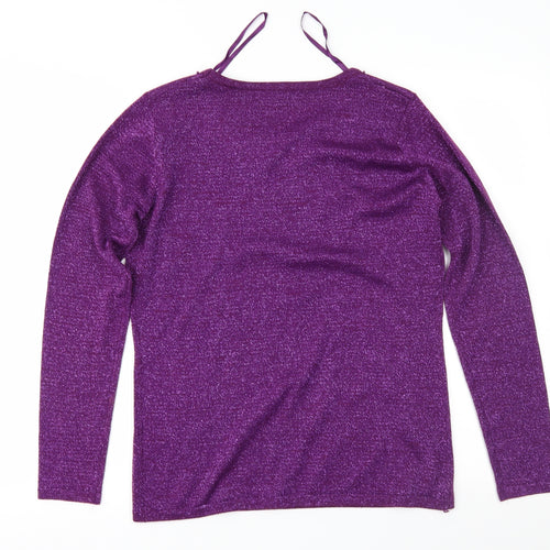 Bonmarché Womens Purple   Pullover Jumper Size XS