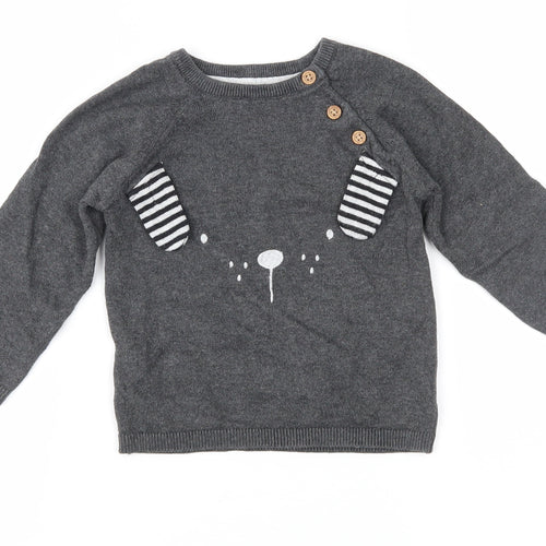 TU Baby Grey   Pullover Jumper Size 12-18 Months