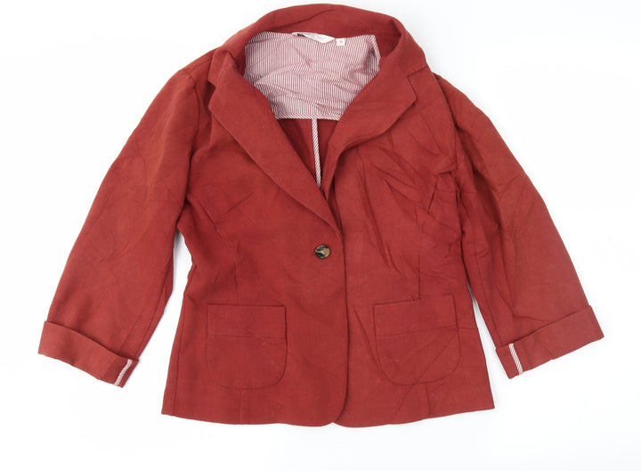 New Look Womens Brown Jacket Size 12