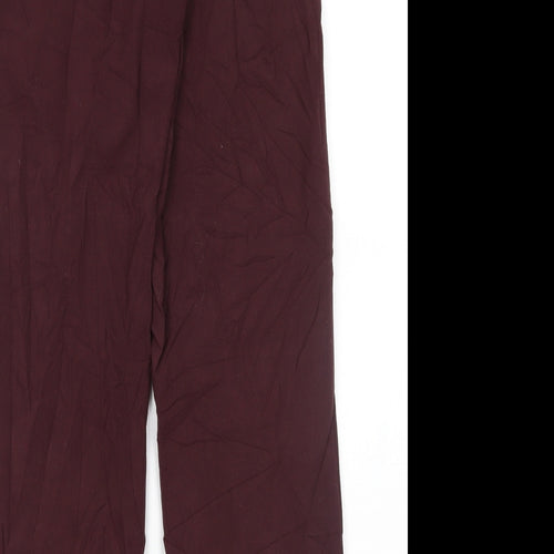 Marks and Spencer Womens Purple   Trousers  Size 8 L28 in