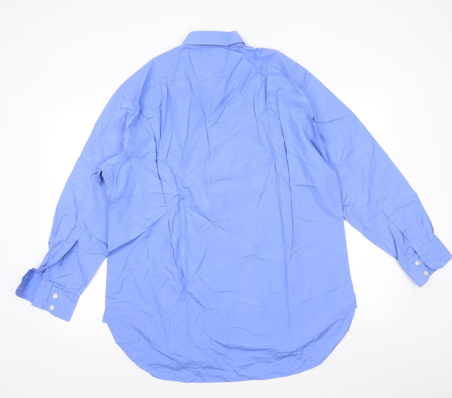 Charles Tyrwhitt Mens Blue    Button-Up Size 17