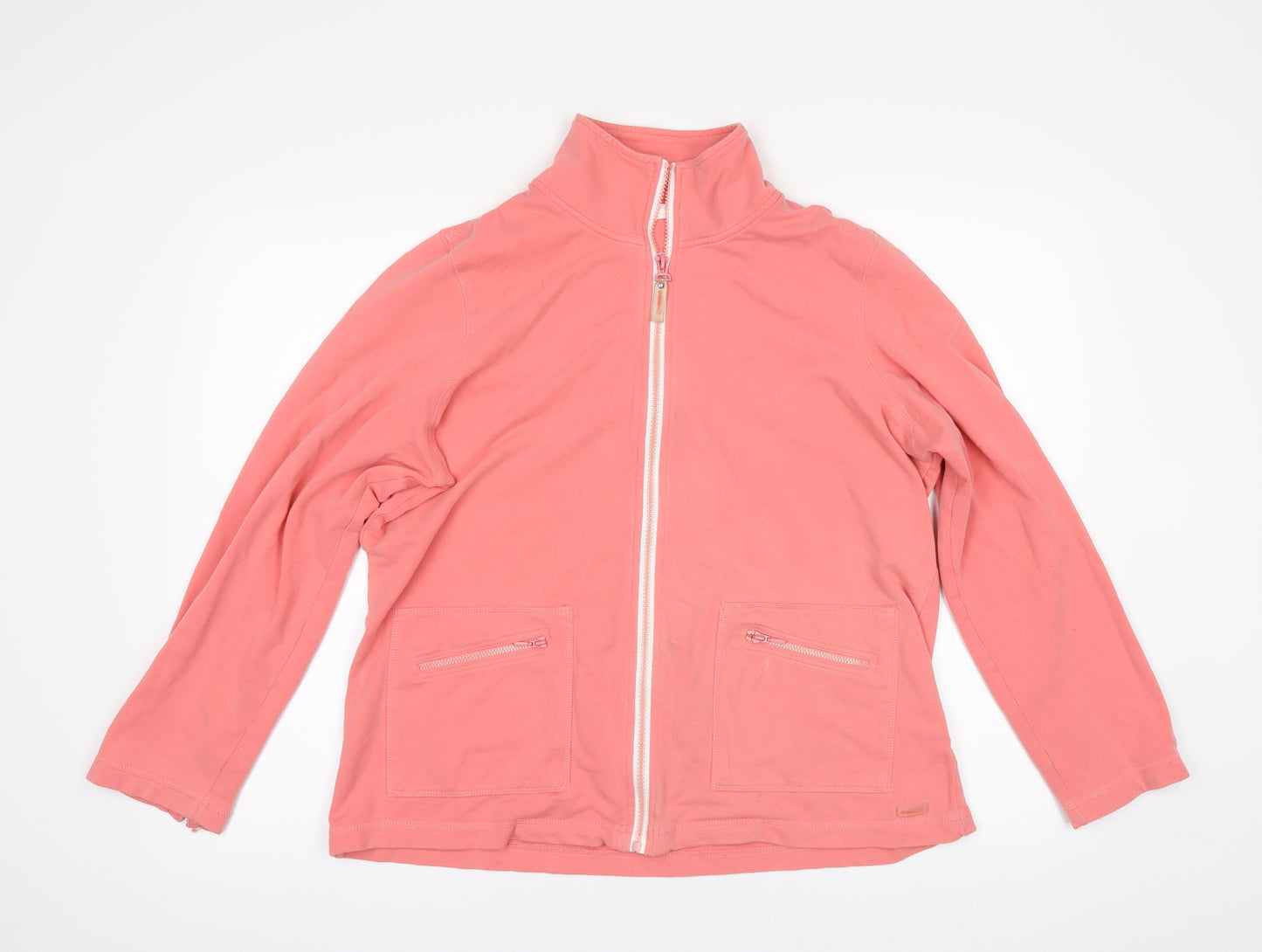 DASH Womens Pink   Full Zip Sweatshirt Size 14