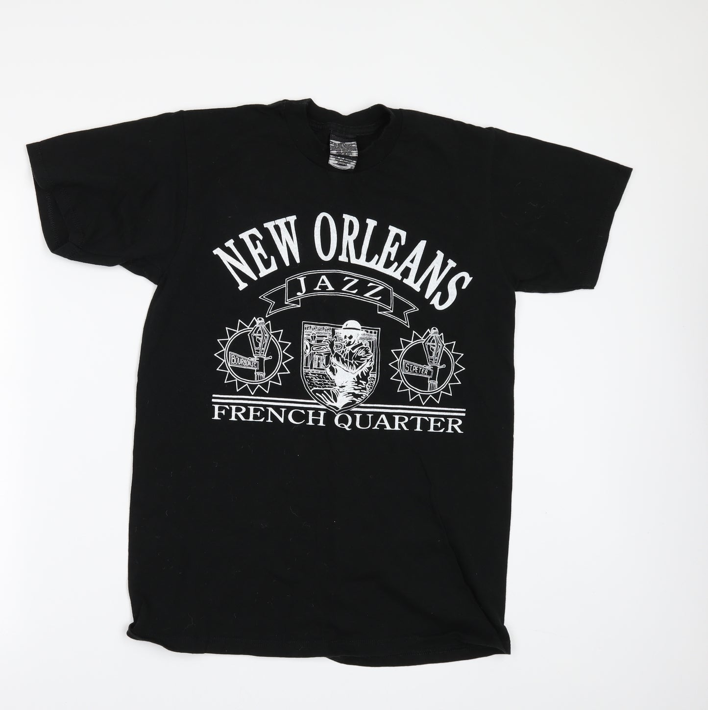 Preworn Mens Black    T-Shirt Size M  - New orleans