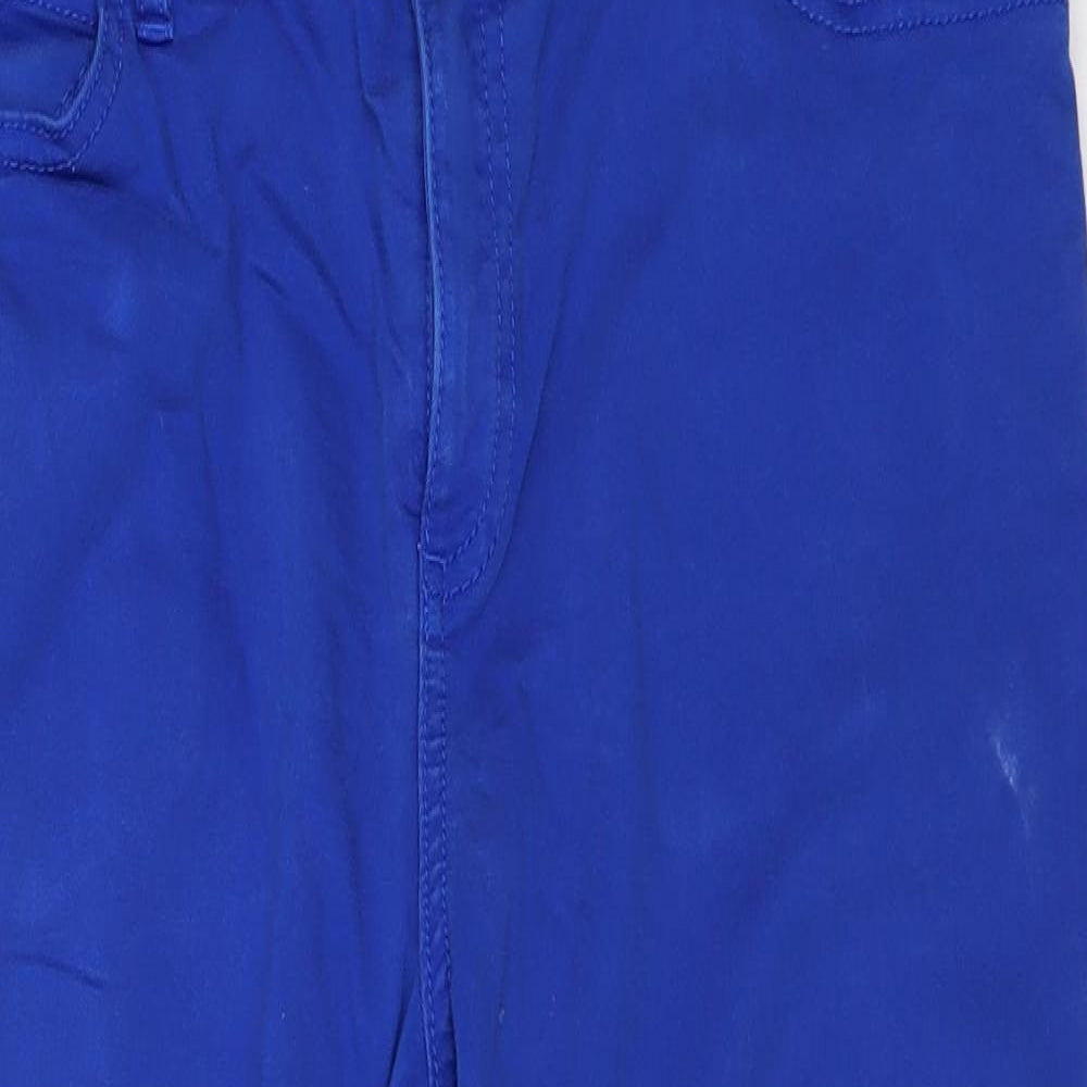 Marks and Spencer Womens Blue  Denim Cropped Jeans Size 14 L21 in