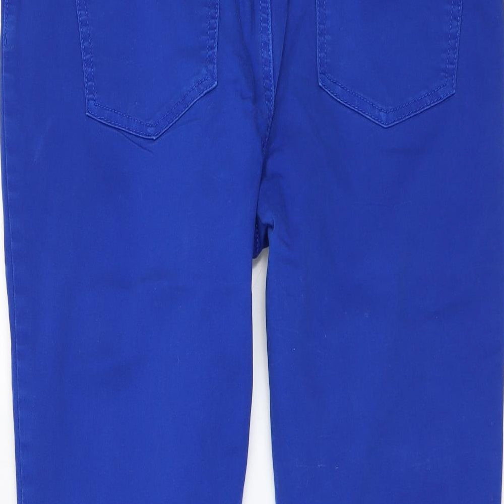 Marks and Spencer Womens Blue  Denim Cropped Jeans Size 14 L21 in