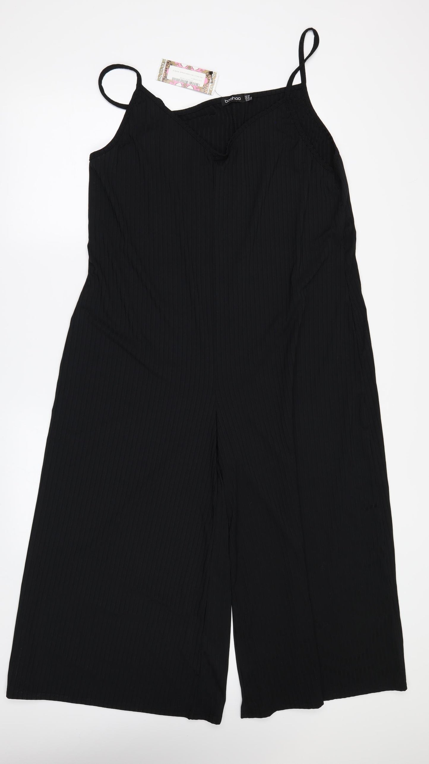 Boohoo Womens Black   Jumpsuit One-Piece Size 20
