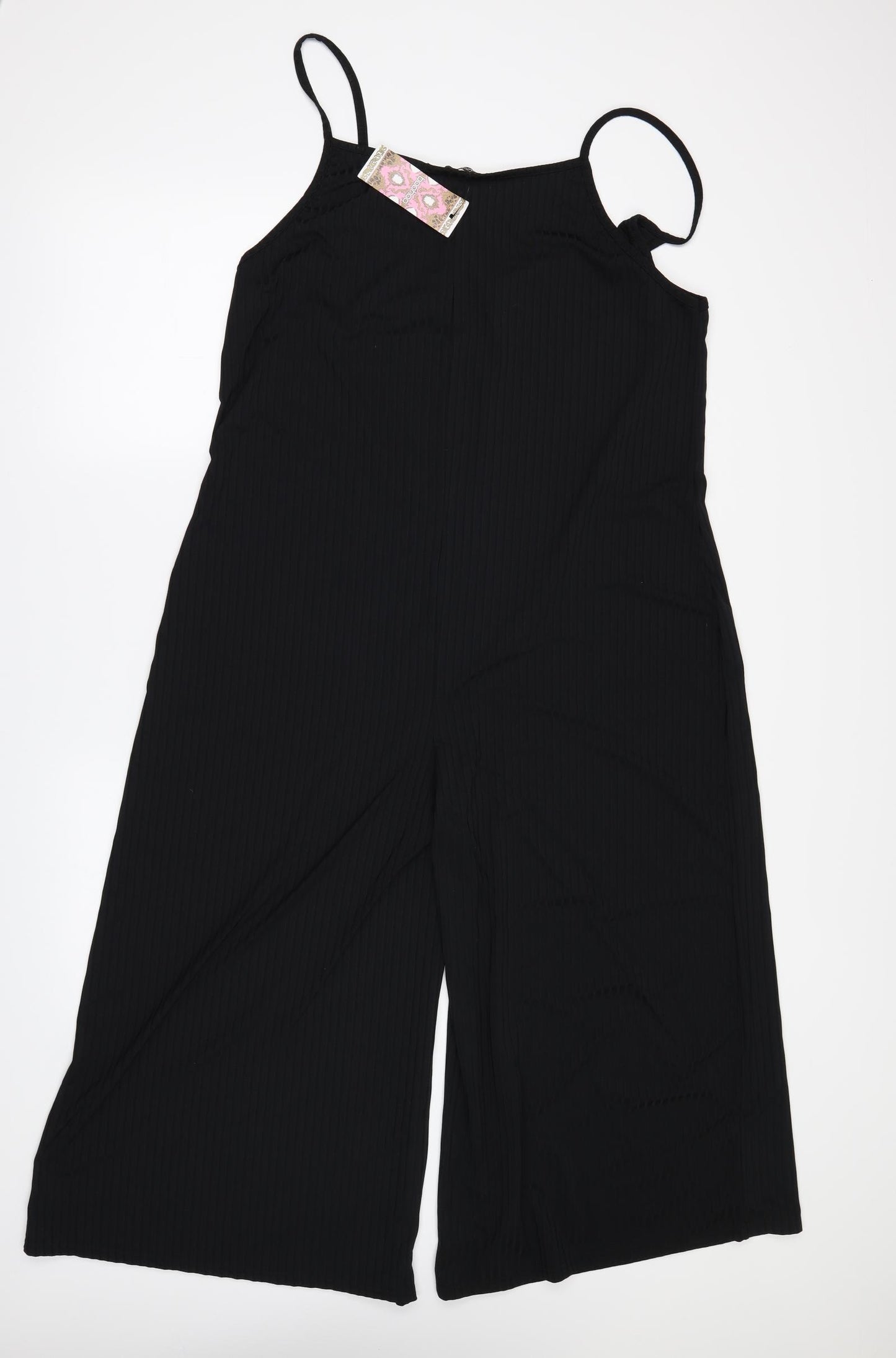 Boohoo Womens Black   Jumpsuit One-Piece Size 20