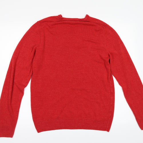 F&F Womens Red   Pullover Jumper Size L