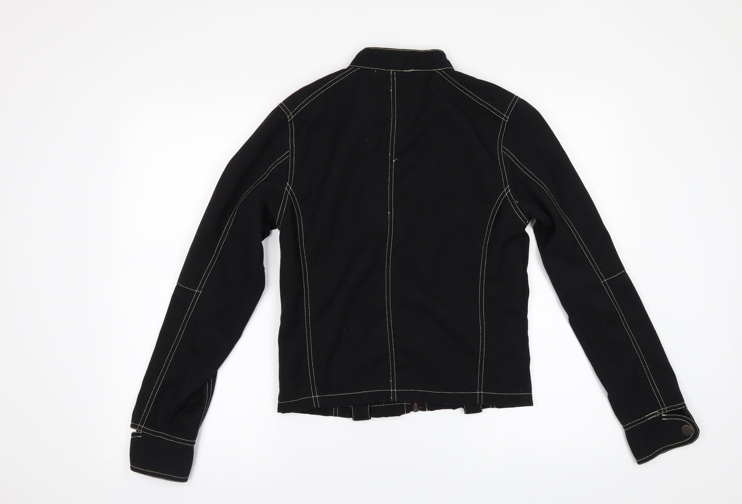Reefer Womens Black  Denim Jacket  Size 8