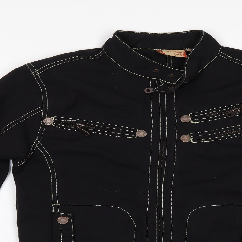 Reefer Womens Black  Denim Jacket  Size 8