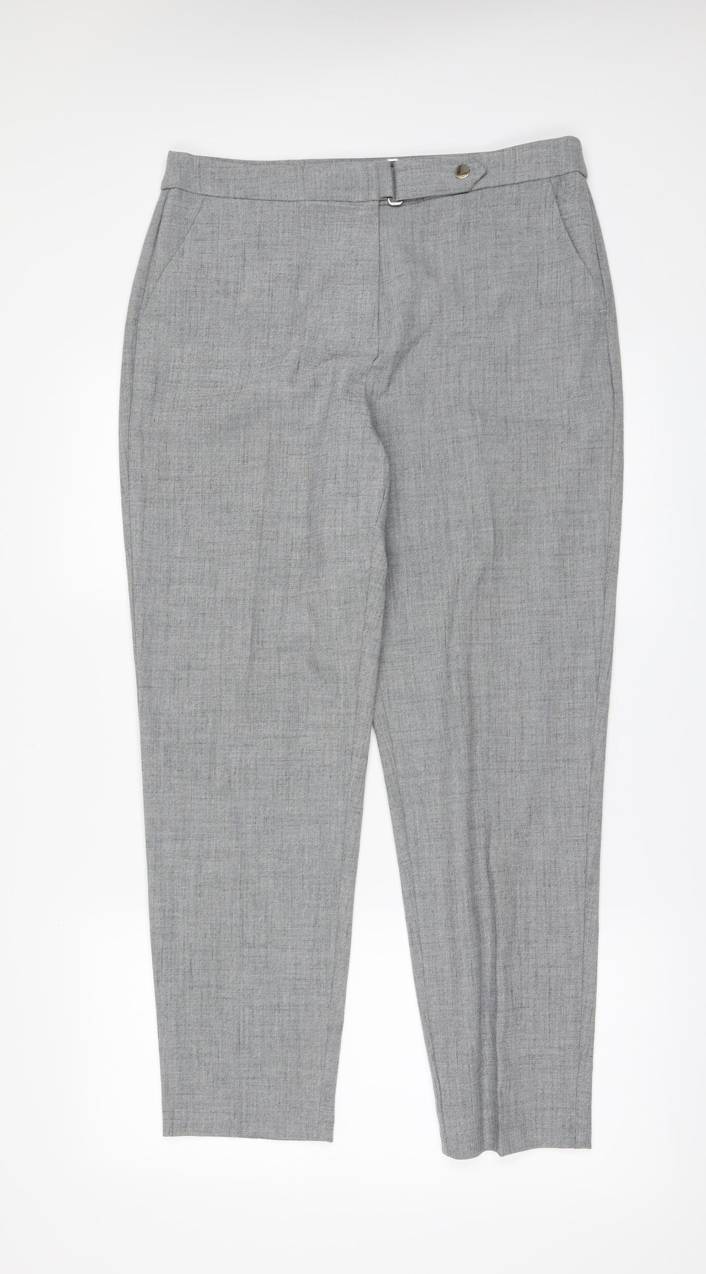 F&F Womens Grey   Trousers  Size 12 L29 in