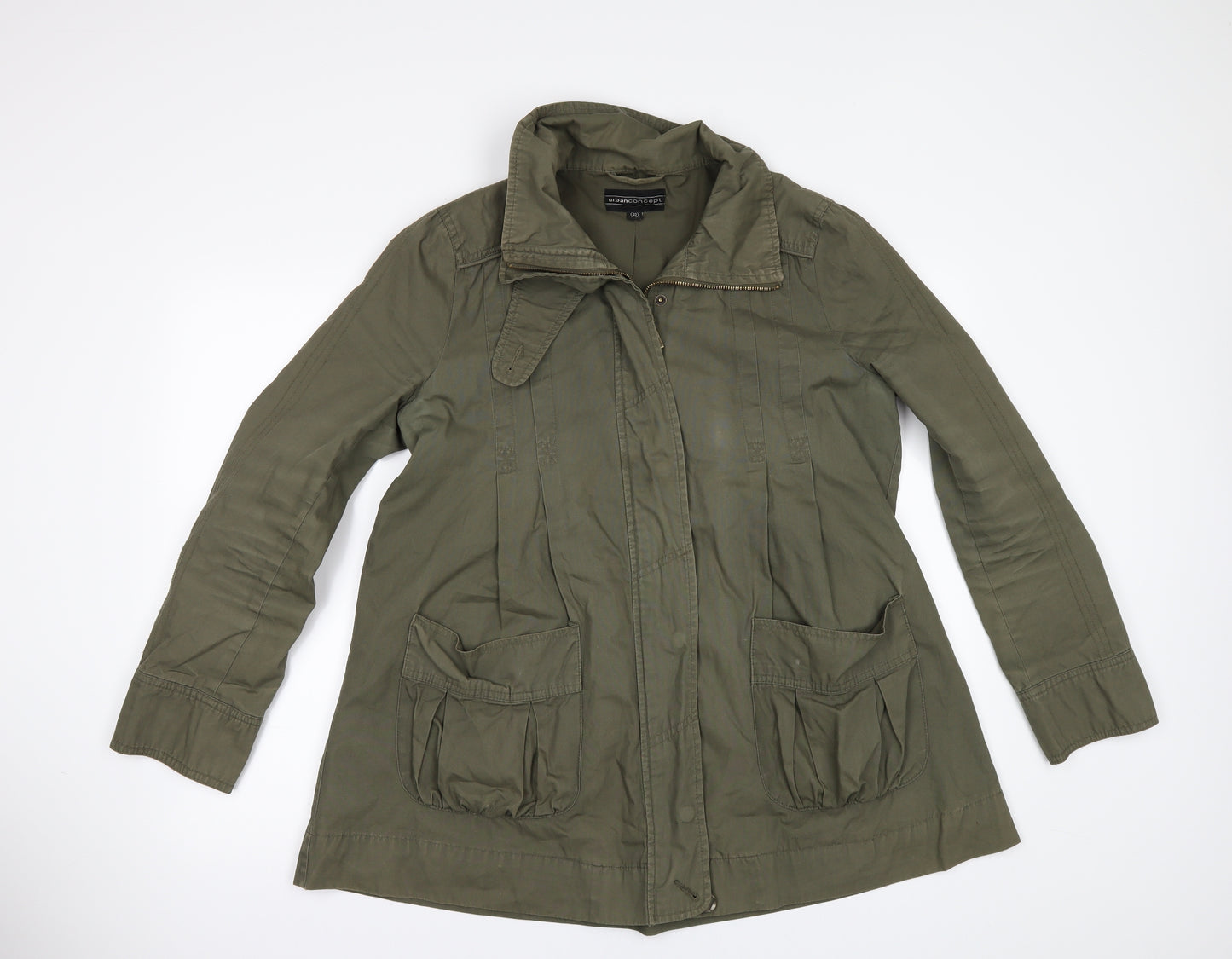 URBAN CONCEPT Womens Green   Pea Coat Jacket Size 12