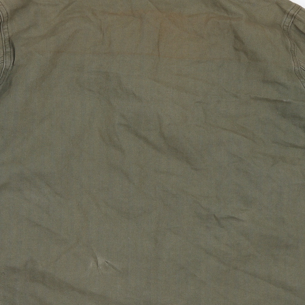 Topshop Womens Green   Jacket  Size 6  - DISTRESSED